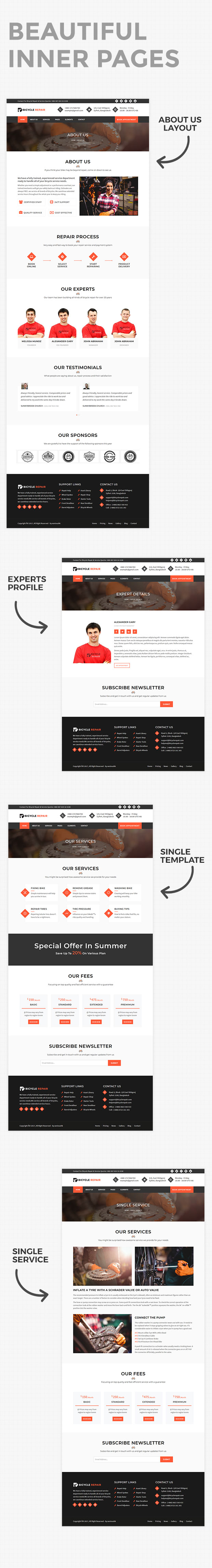 Bicycle Fix - Maintenance and Tune-Ups Shop HTML5 Template