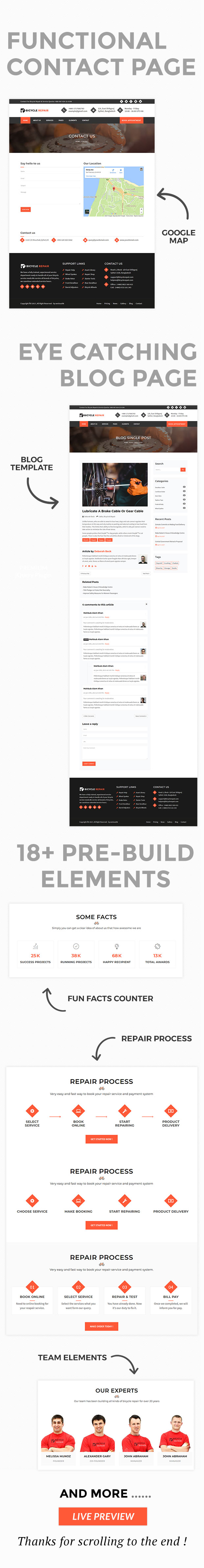 Bicycle Fix - Maintenance and Tune-Ups Shop HTML5 Template