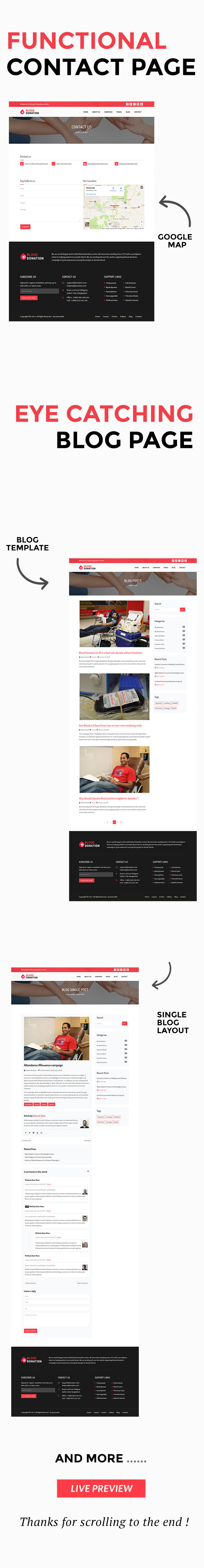 Blood Donation - Activism & Campaign HTML5 Template
