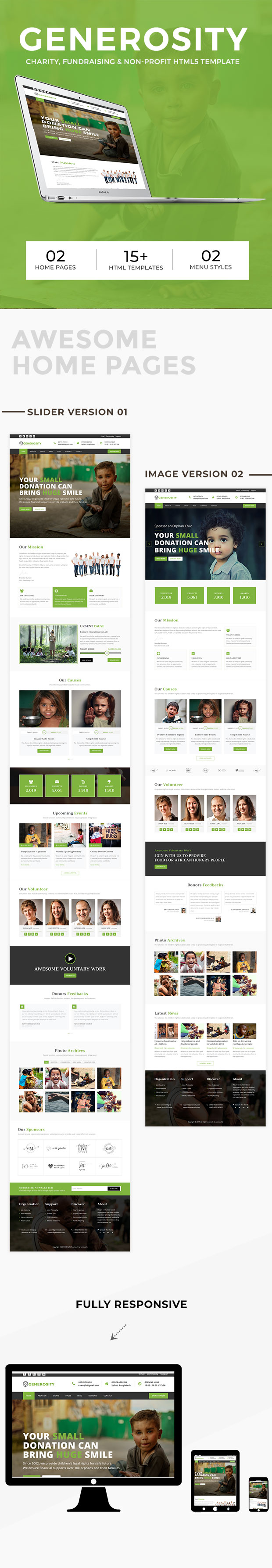 Generosity - Charity HTML5 Template