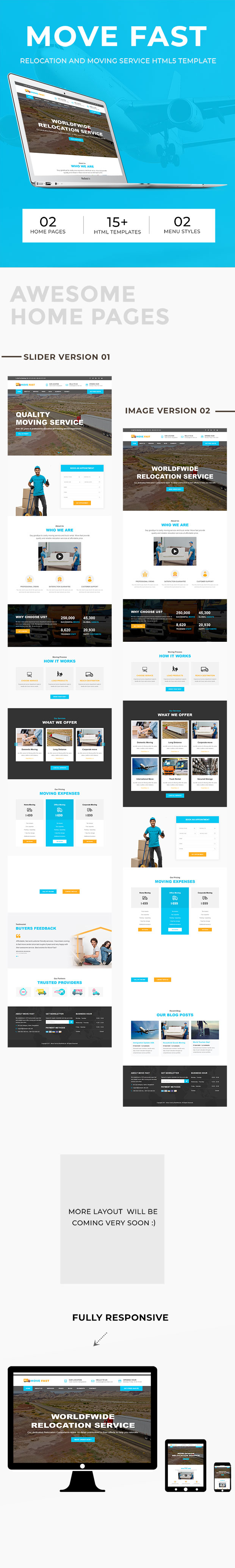 Move Fast - Relocation and Moving Service HTML5 Template