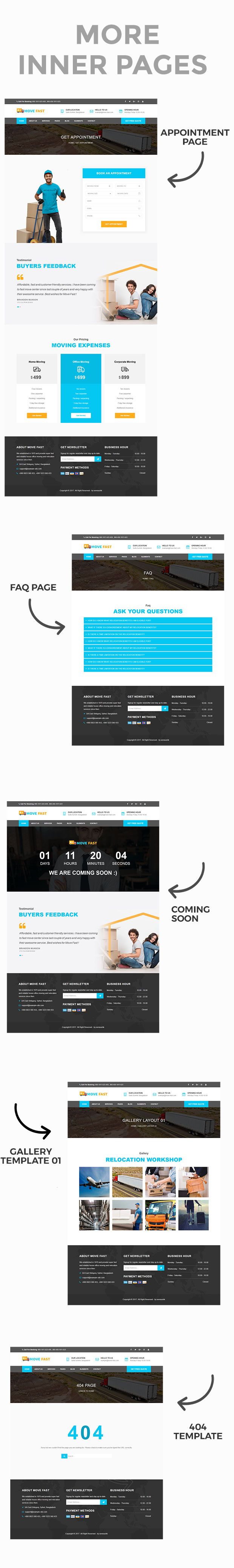 Move Fast - Relocation and Moving Service HTML5 Template