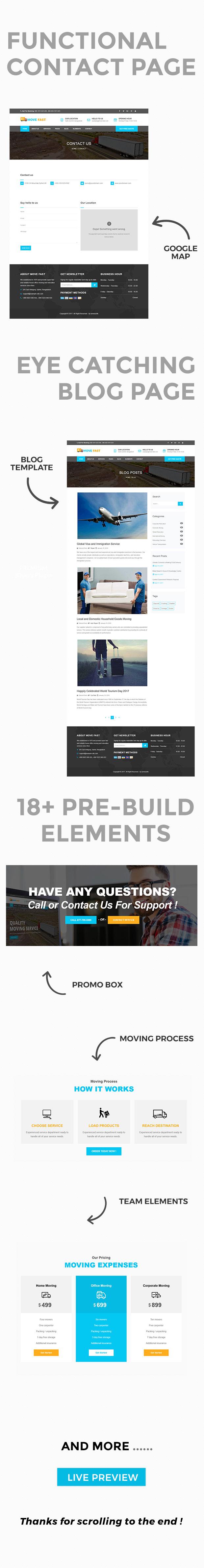 Move Fast - Relocation and Moving Service HTML5 Template