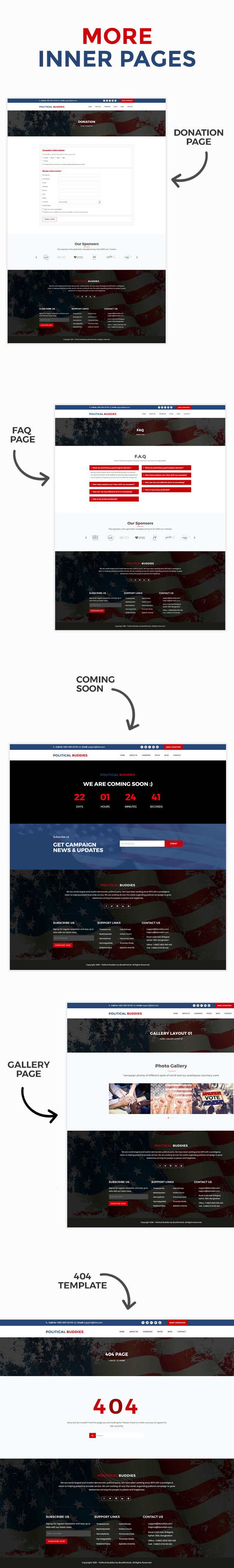 Political Buddies - Election Campaign & Activism HTML5 Template