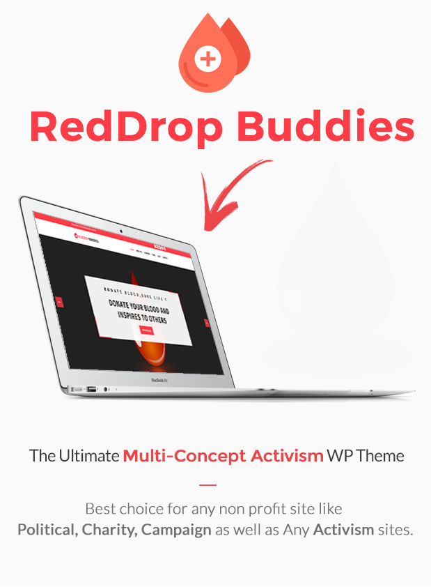 Reddrop Buddies – Multi-Concept Activism & Blood Donation Campaign WordPress Theme - 6