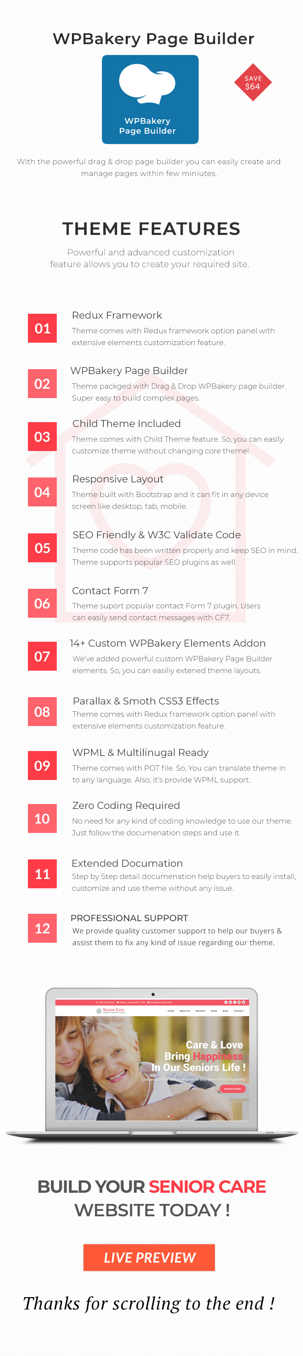 Senior Care - Elder Citizen Support WordPress Theme - 12