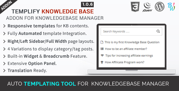 Templify KB - BWL Knowledge Base Manager Addon image