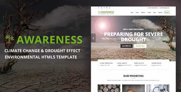 Awareness HTML5 Template image