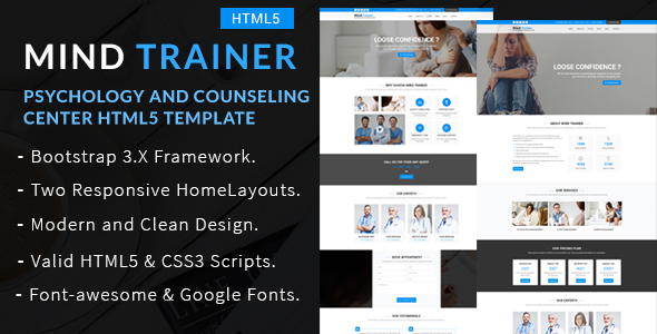 Mind Trainer HTML5 Template image