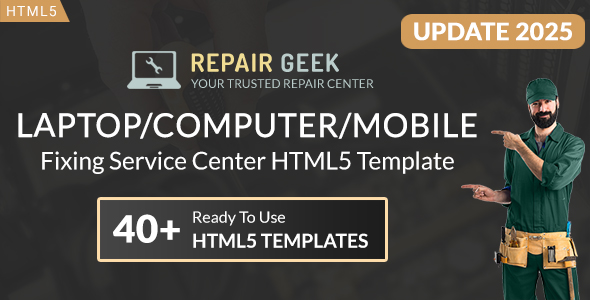 Repair Geek HTML5 Template image